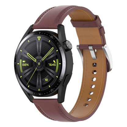 For Samsung Galaxy Watch3 45mm/Huawei Watch GT 3/Honor Watch GS3/Garmin/Xiaomi Mi Watch S1 22mm Genuine Leather Strap Watch Band