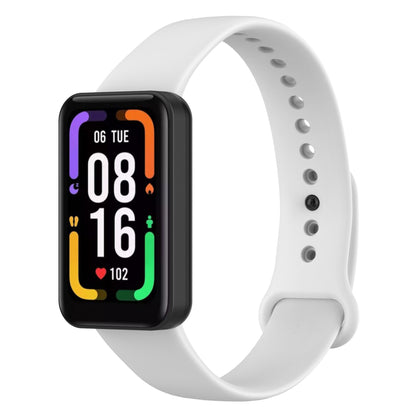 For Xiaomi Redmi Smart Band Pro Solid Color Soft Silicone Watch Band Adjustable Wrist Strap