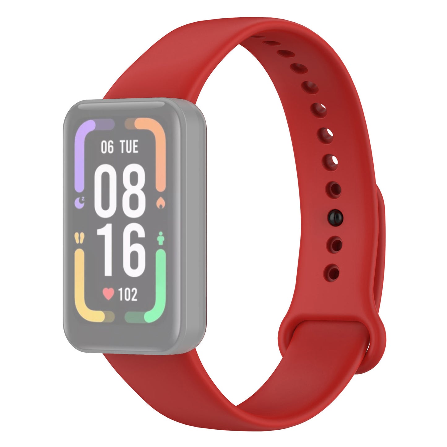 For Xiaomi Redmi Smart Band Pro Solid Color Soft Silicone Watch Band Adjustable Wrist Strap