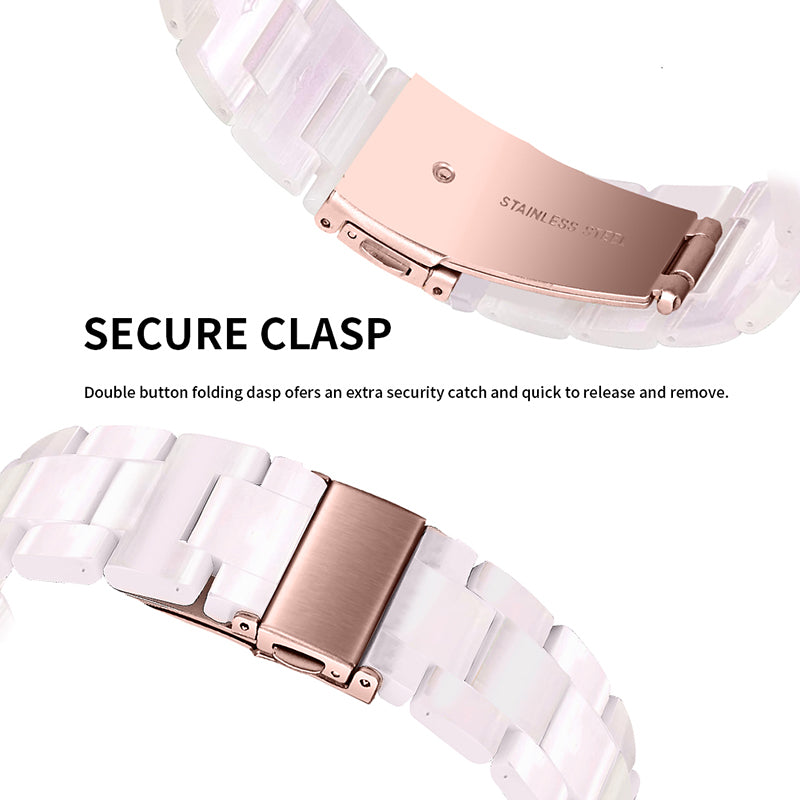 For Huami Amazfit Bip S/GTR 42mm/GTS/Bip Lite Resin Watch Strap Wristband 20mm with Stainless Steel Buckle