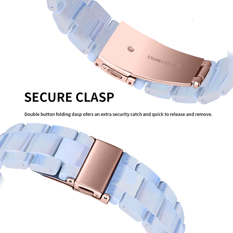 For Huami Amazfit Bip S/GTR 42mm/GTS/Bip Lite Resin Watch Strap Wristband 20mm with Stainless Steel Buckle