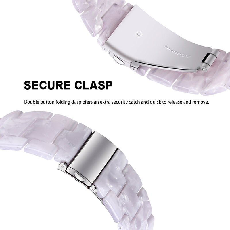 For Huami Amazfit Bip S/GTR 42mm/GTS/Bip Lite Resin Watch Strap Wristband 20mm with Stainless Steel Buckle