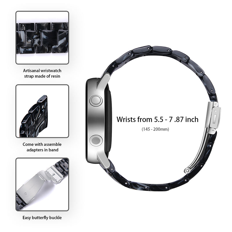 For Huami Amazfit Bip S/GTR 42mm/GTS/Bip Lite Resin Watch Strap Wristband 20mm with Stainless Steel Buckle