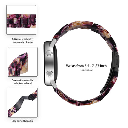 For Huami Amazfit Bip S/GTR 42mm/GTS/Bip Lite Resin Watch Strap Wristband 20mm with Stainless Steel Buckle