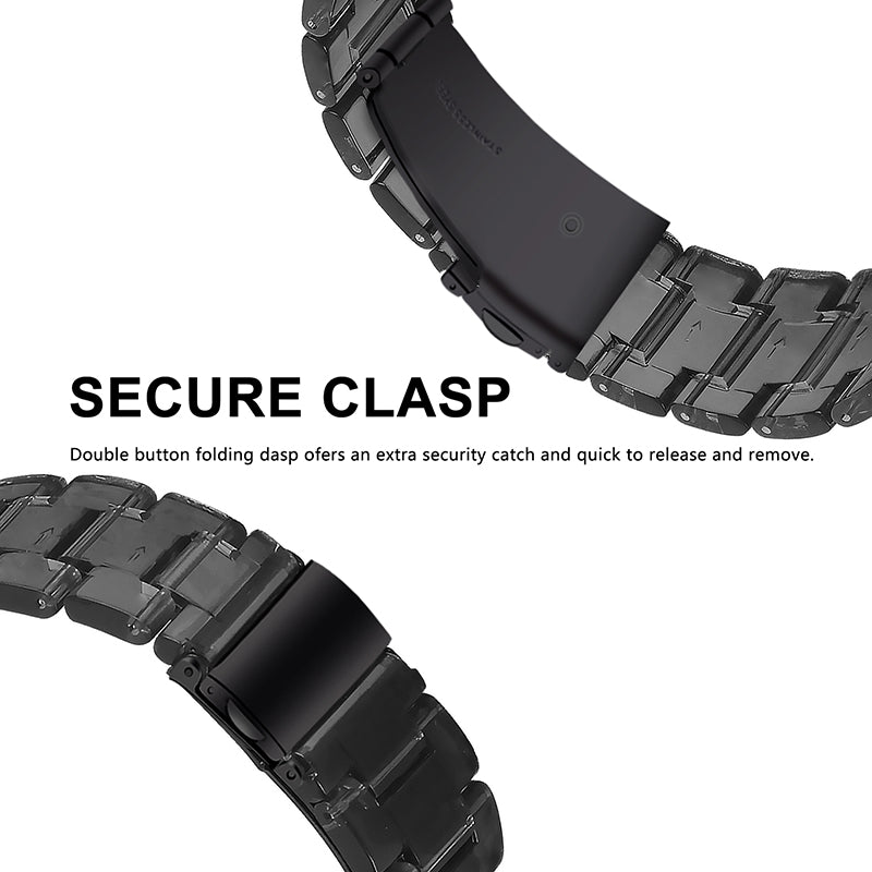 For Huami Amazfit Bip S/GTR 42mm/GTS/Bip Lite Resin Watch Strap Wristband 20mm with Stainless Steel Buckle