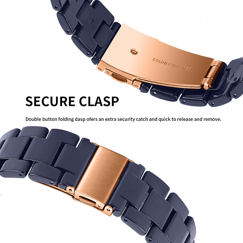 For Huami Amazfit Bip S/GTR 42mm/GTS/Bip Lite Resin Watch Strap Wristband 20mm with Stainless Steel Buckle