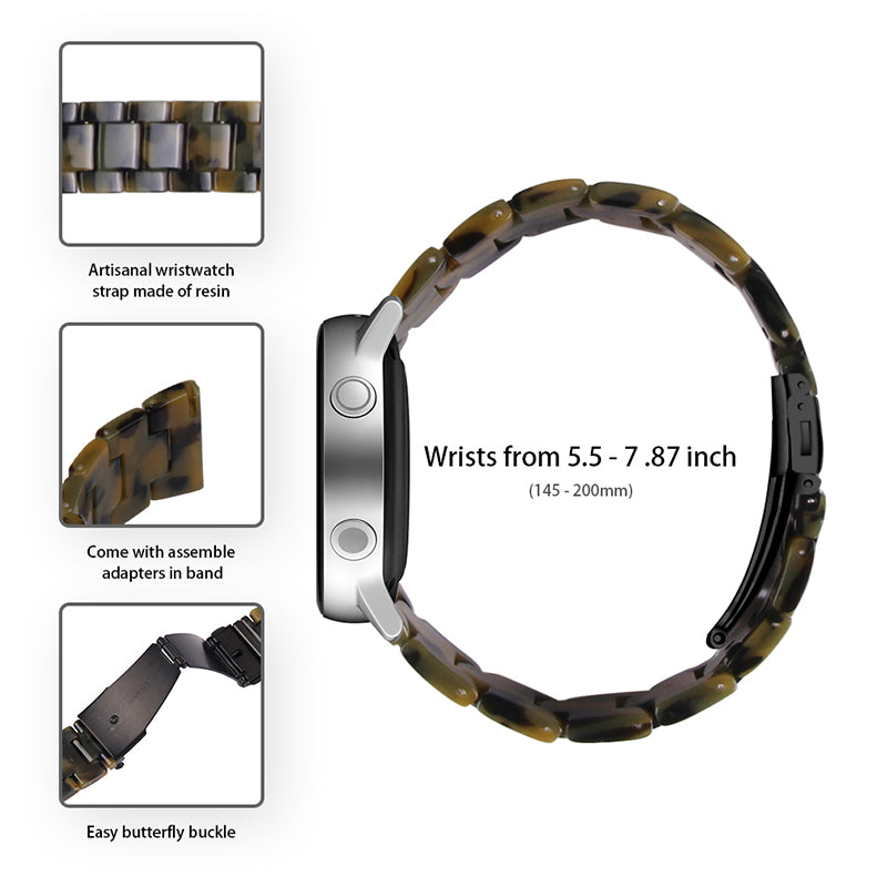 For Huami Amazfit Bip S/GTR 42mm/GTS/Bip Lite Resin Watch Strap Wristband 20mm with Stainless Steel Buckle