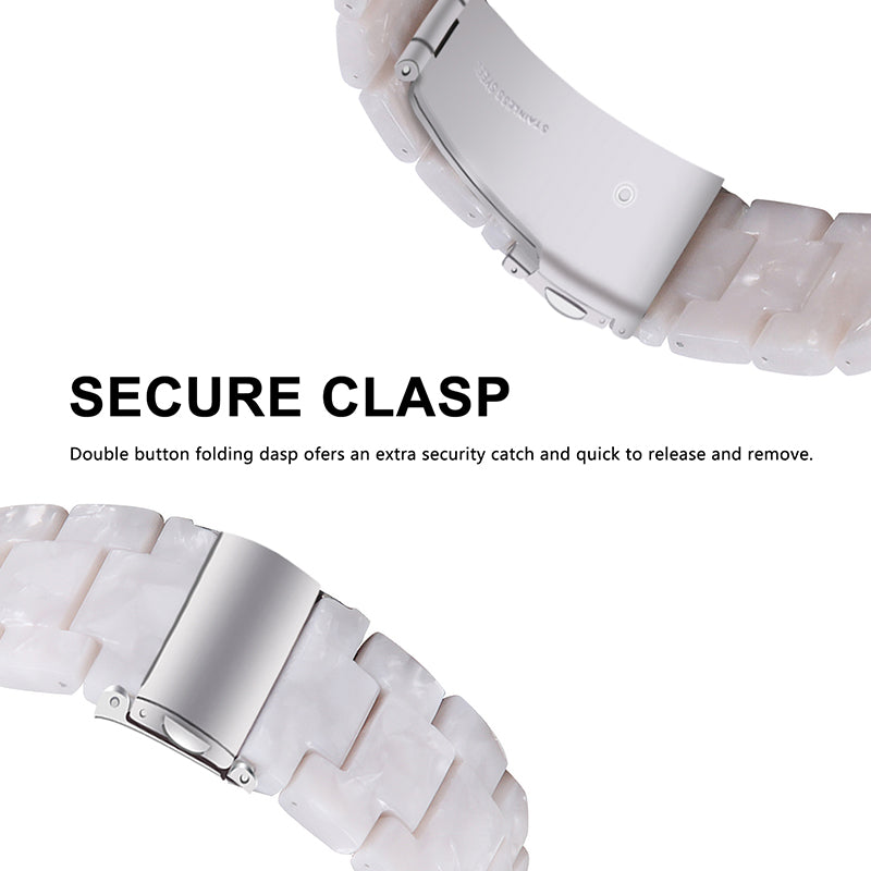 For Huami Amazfit Bip S/GTR 42mm/GTS/Bip Lite Resin Watch Strap Wristband 20mm with Stainless Steel Buckle