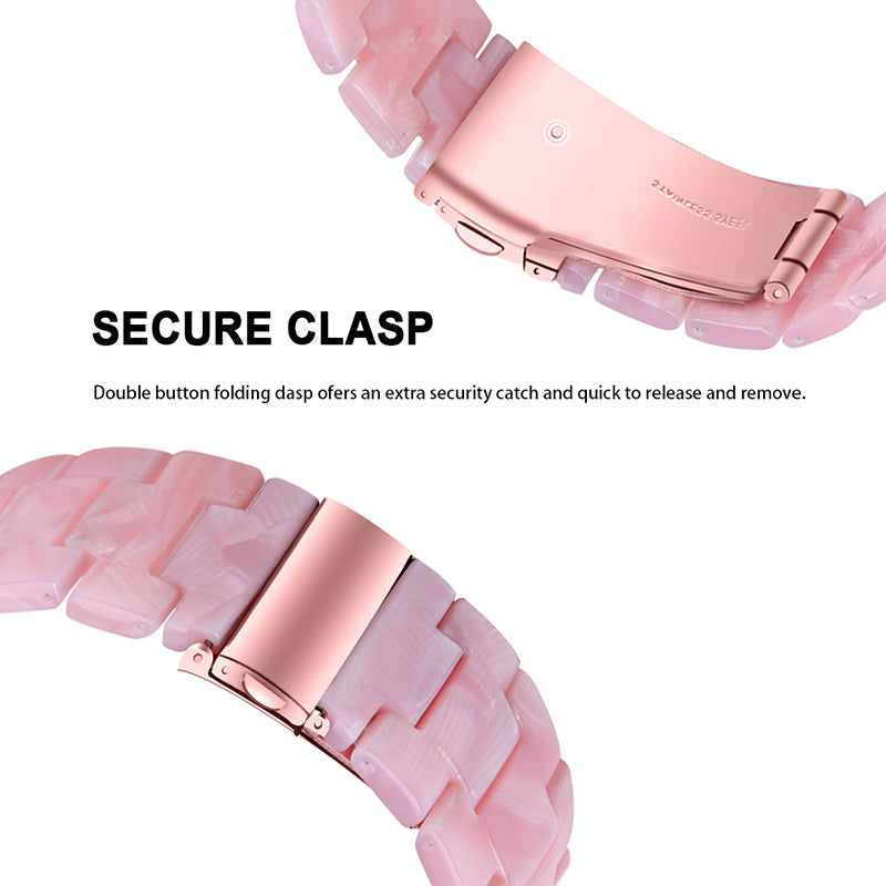 For Huami Amazfit Bip S/GTR 42mm/GTS/Bip Lite Resin Watch Strap Wristband 20mm with Stainless Steel Buckle