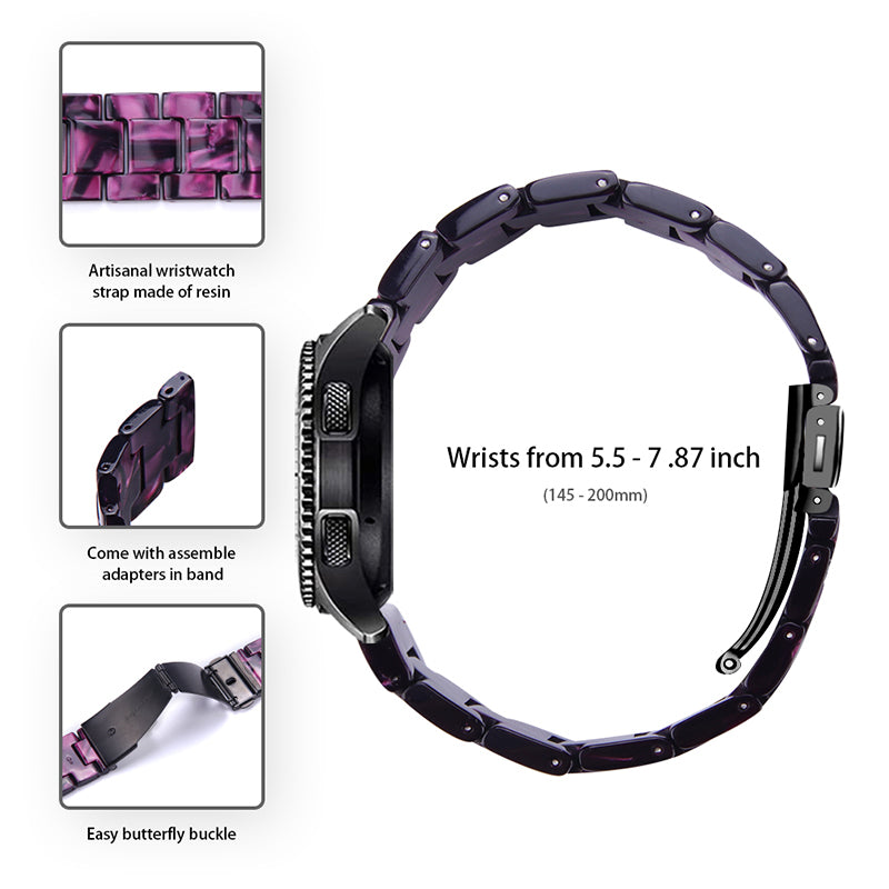 For Huami Amazfit Bip S/GTR 42mm/GTS/Bip Lite Resin Watch Strap Wristband 20mm with Stainless Steel Buckle