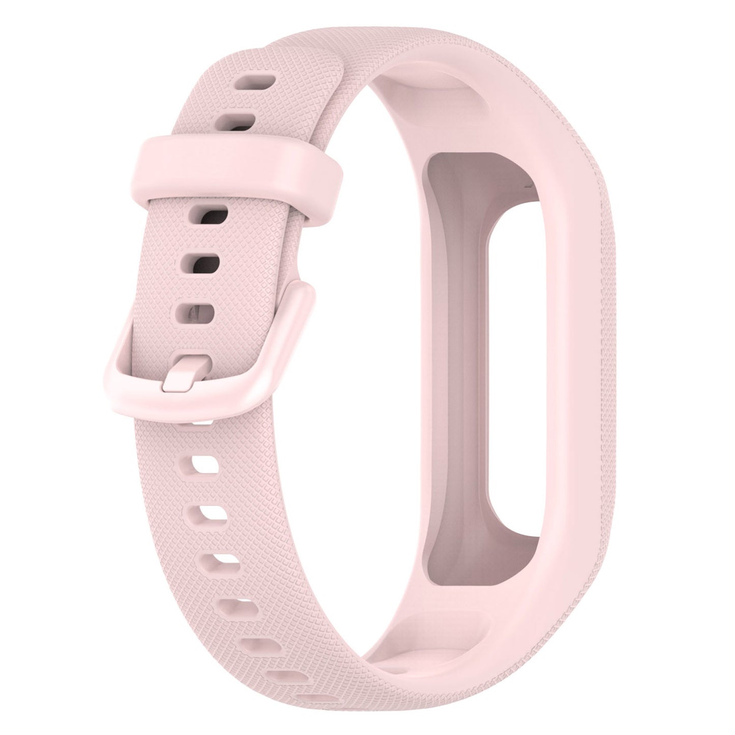 For Garmin Vivosmart 5 Anti-scratch Silicone Watch Band with Case Protector Wrist Strap