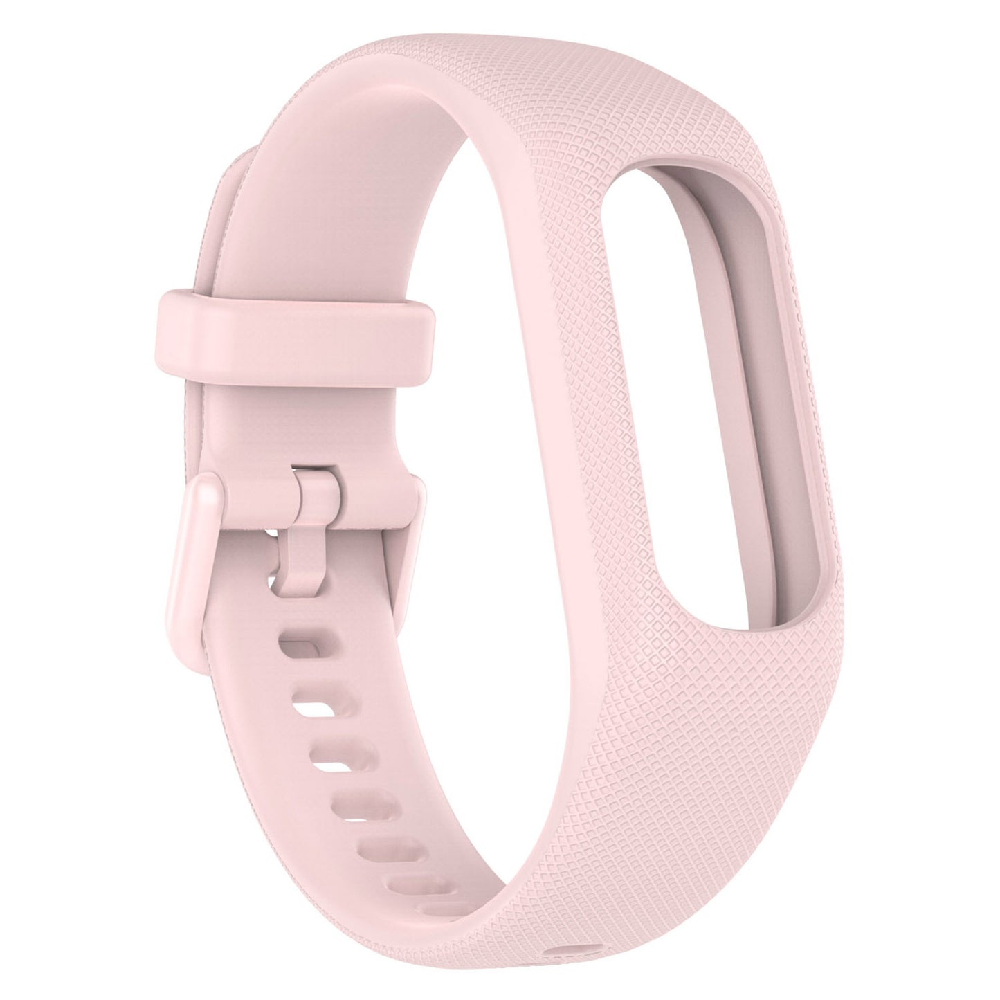 For Garmin Vivosmart 5 Anti-scratch Silicone Watch Band with Case Protector Wrist Strap