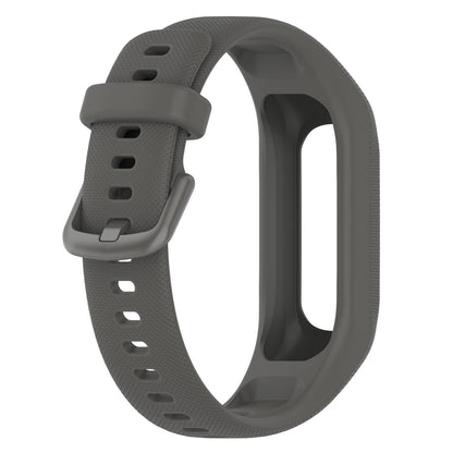 For Garmin Vivosmart 5 Anti-scratch Silicone Watch Band with Case Protector Wrist Strap