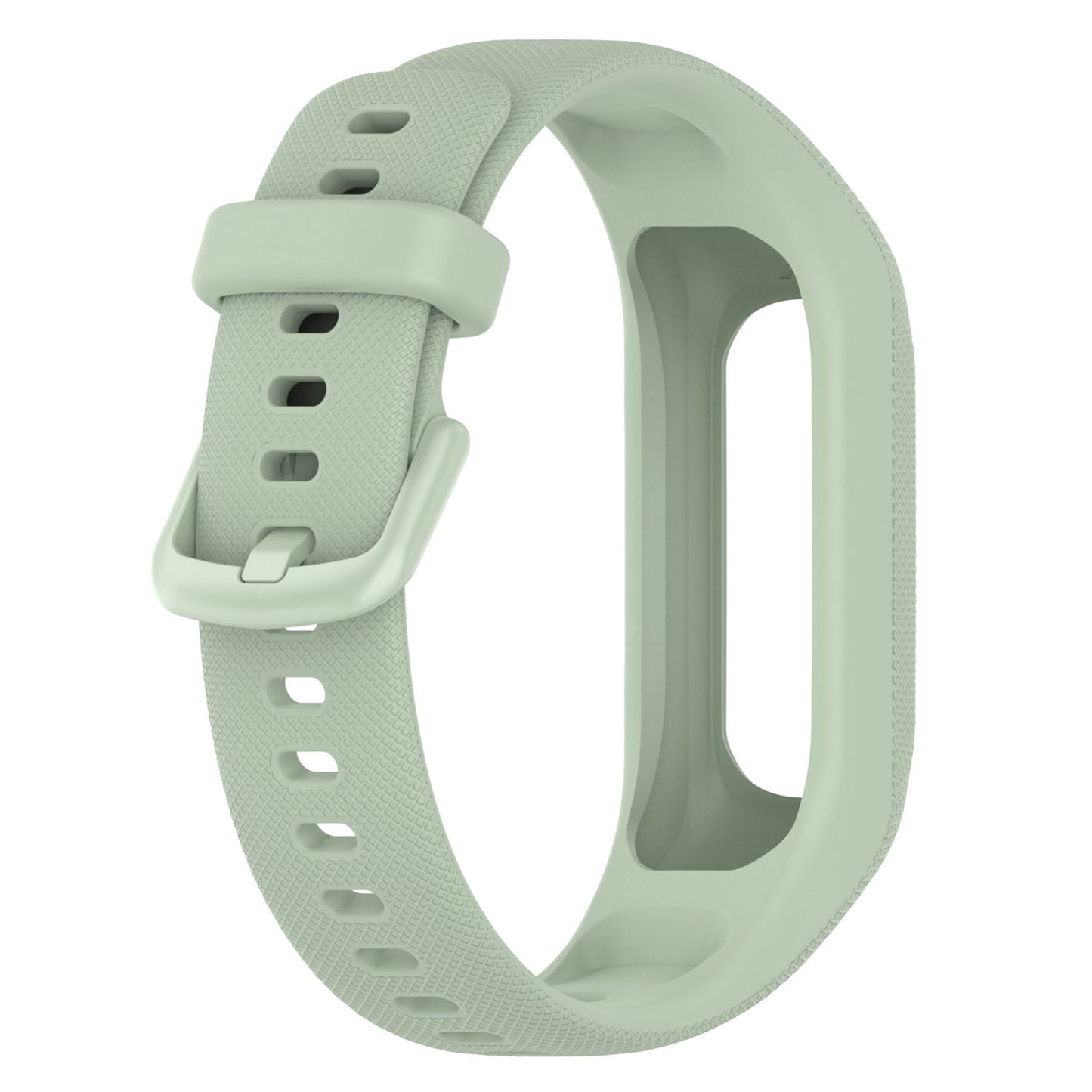 For Garmin Vivosmart 5 Anti-scratch Silicone Watch Band with Case Protector Wrist Strap