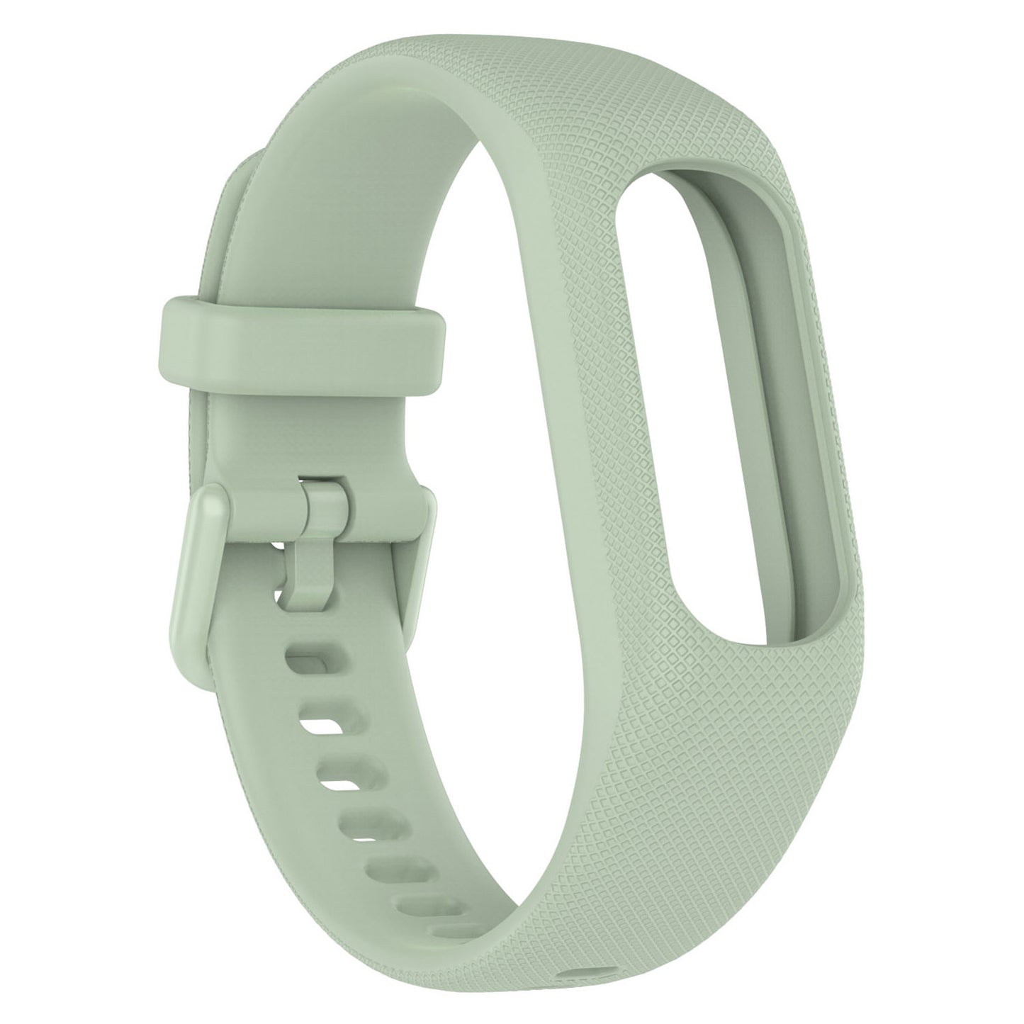 For Garmin Vivosmart 5 Anti-scratch Silicone Watch Band with Case Protector Wrist Strap