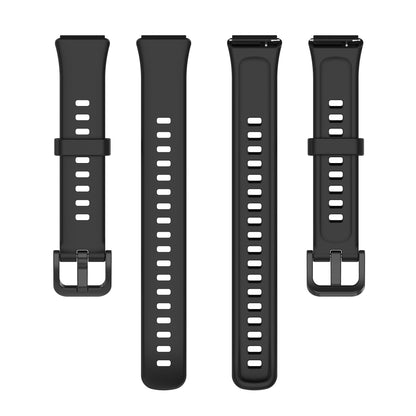 Silicone Smart Watch Band for Huawei Band 7, Solid Color Adjustable Wrist Strap Replacement