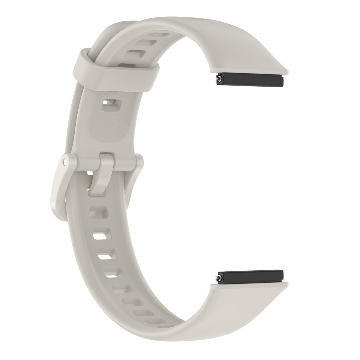 Silicone Smart Watch Band for Huawei Band 7, Solid Color Adjustable Wrist Strap Replacement