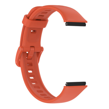 Silicone Smart Watch Band for Huawei Band 7, Solid Color Adjustable Wrist Strap Replacement