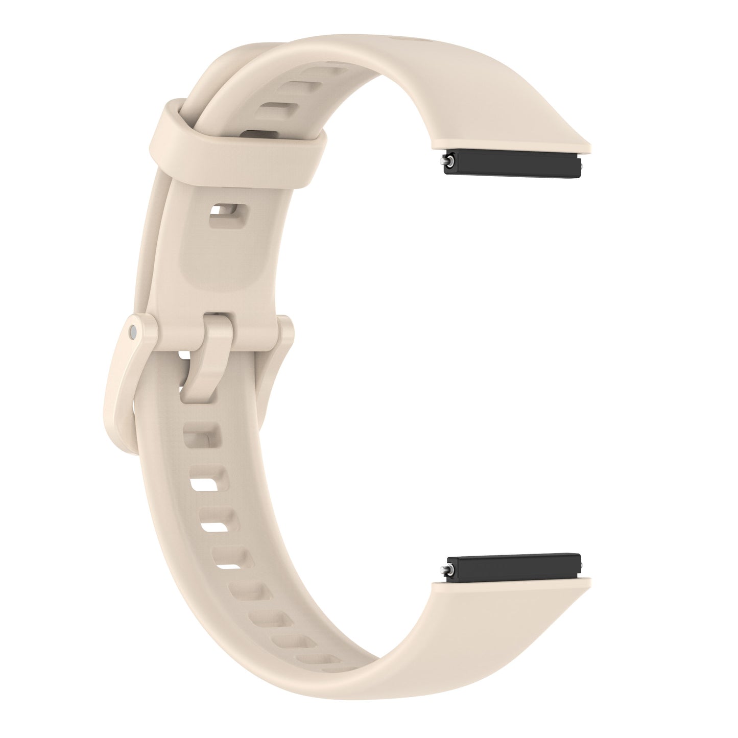 Silicone Smart Watch Band for Huawei Band 7, Solid Color Adjustable Wrist Strap Replacement