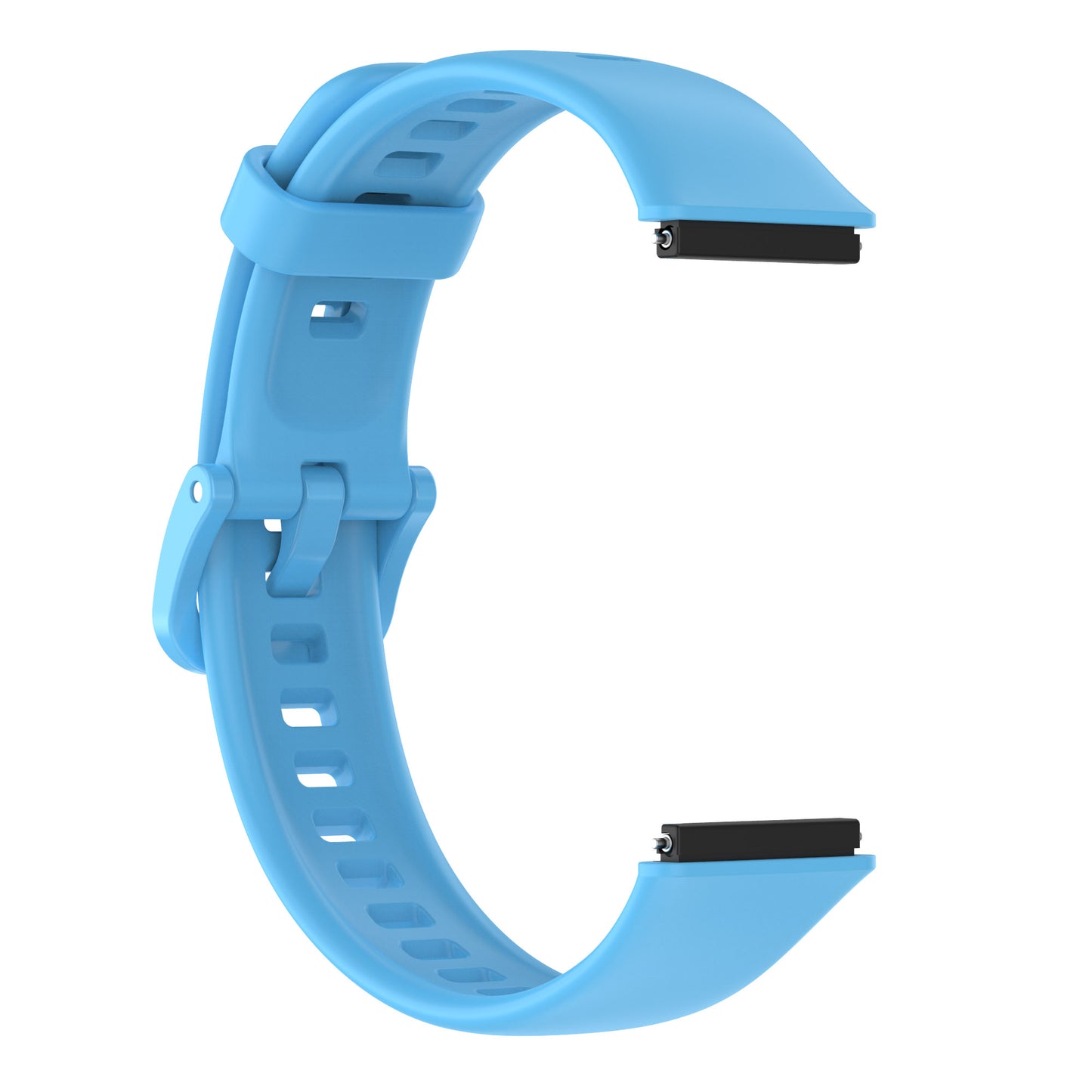 Silicone Smart Watch Band for Huawei Band 7, Solid Color Adjustable Wrist Strap Replacement