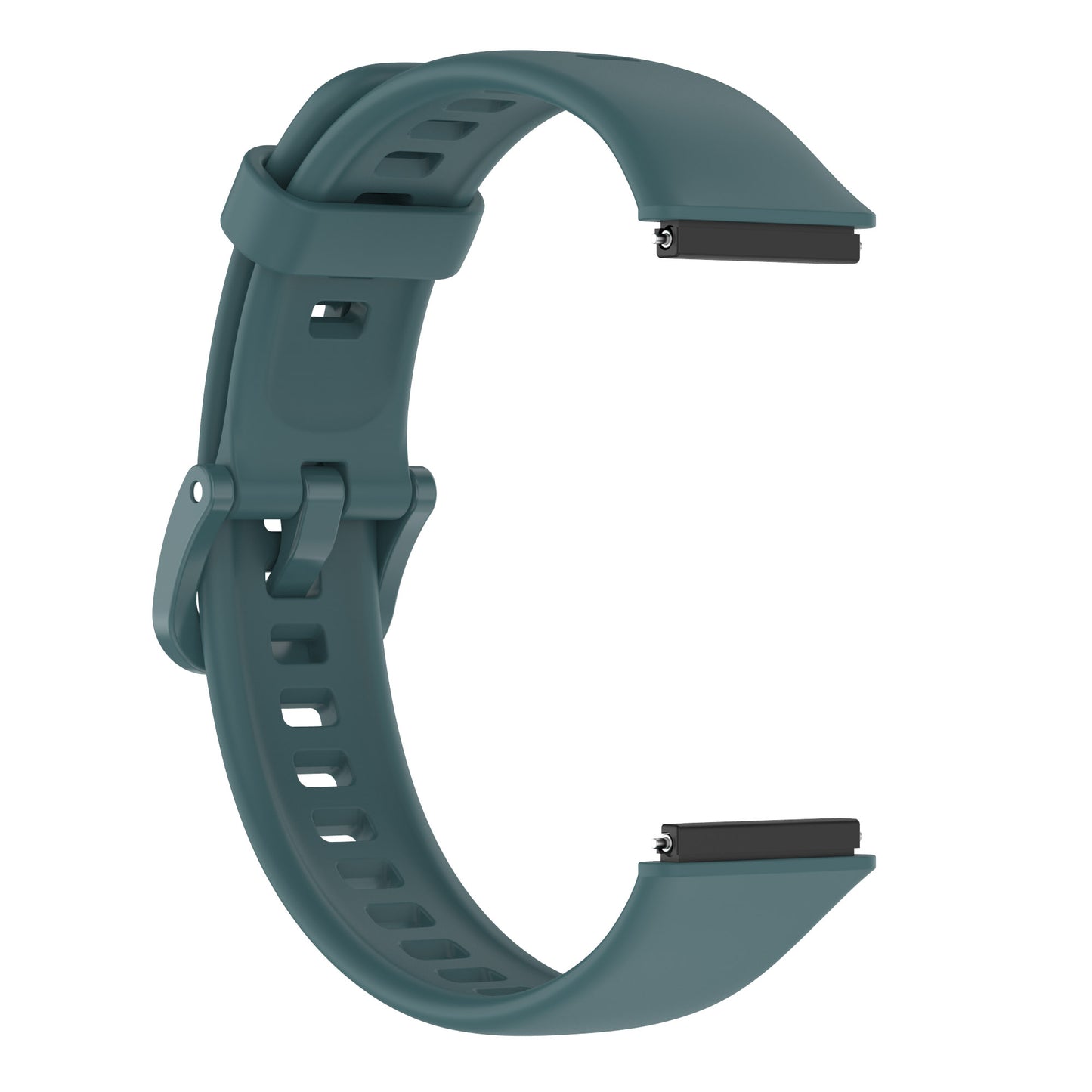 Silicone Smart Watch Band for Huawei Band 7, Solid Color Adjustable Wrist Strap Replacement