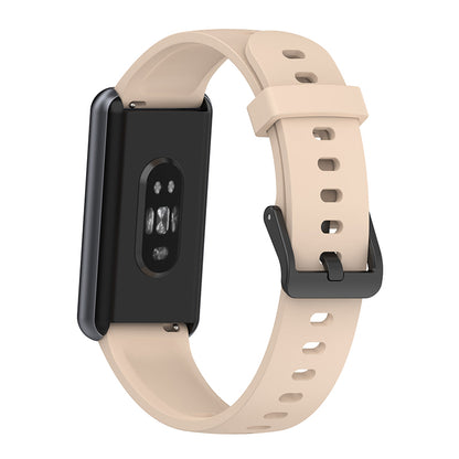 Soft Silicone Smart Watch Band for Realme Band 2, Adjustable Pin Buckle Wrist Strap Replacement