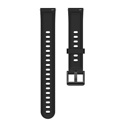 Soft Silicone Smart Watch Band for Realme Band 2, Adjustable Pin Buckle Wrist Strap Replacement