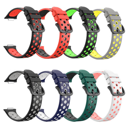 For Huawei Watch Fit 2 Silicone Watch Band Dual-Color Wrist Strap Quick Release Replacement Watchband