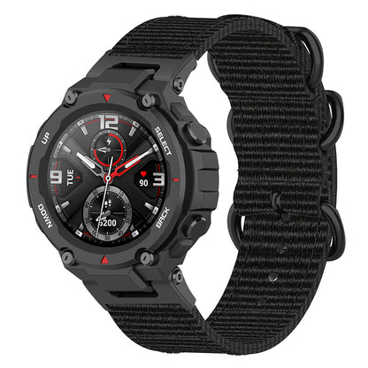 For Huami Amazfit T-Rex  /  T-Rex Pro  /  Ares Watch Strap with Buckle Nylon Watch Band Universal 22mm Quick Release Watchband