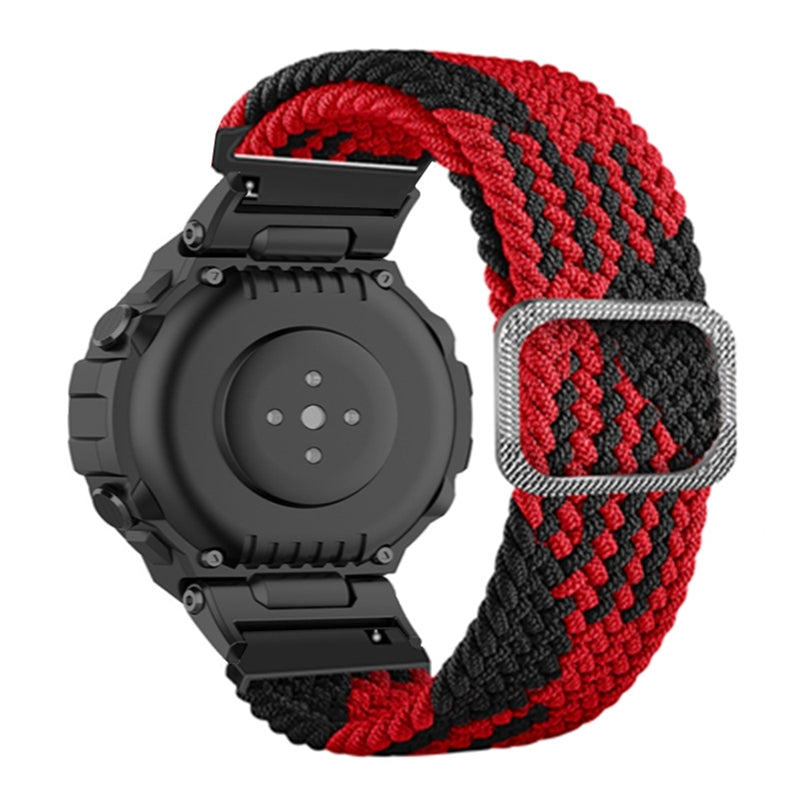 For Huami Amazfit T-Rex  /  T-Rex Pro  /  Ares Breathable Watch Strap Flexible Nylon Watch Band with Adjustable Buckle