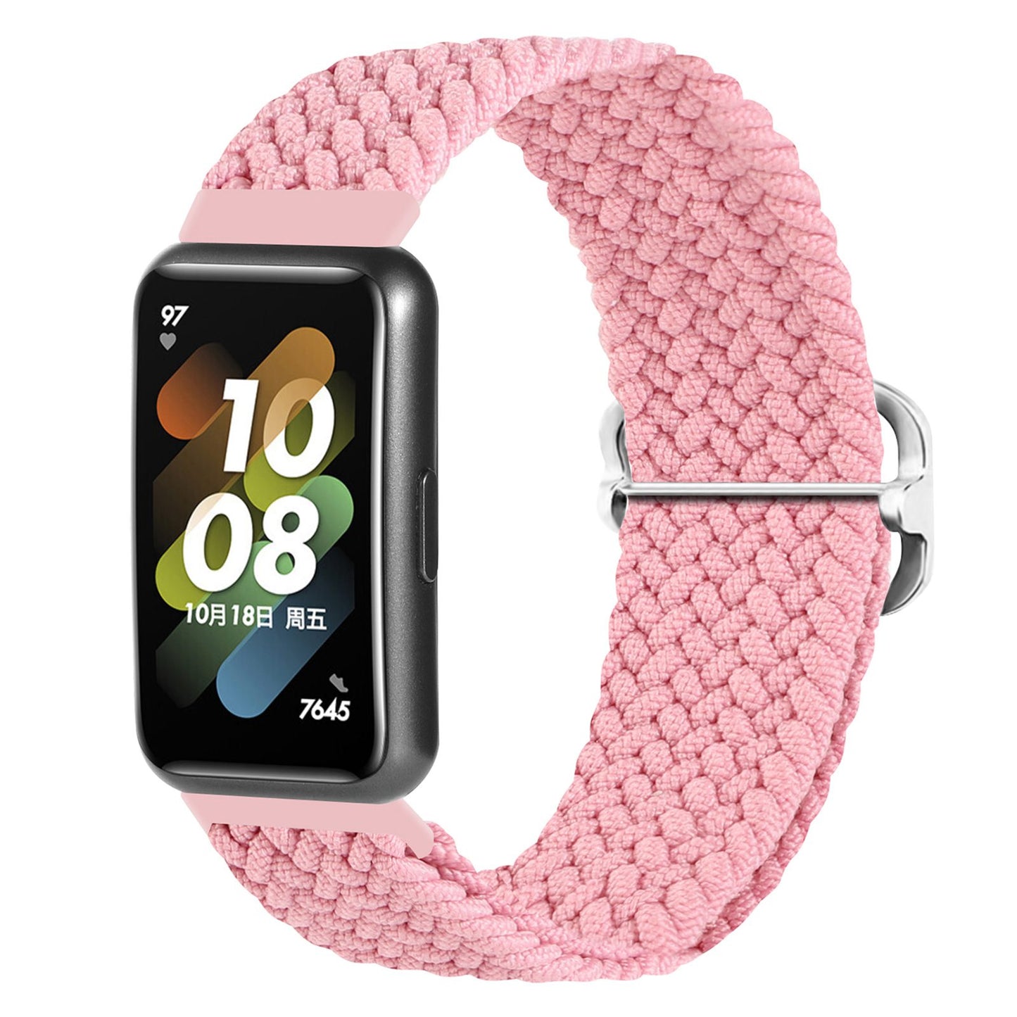 For Huawei Band 7 Braided Watch Band Replacement Wrist Strap with Adjustable Buckle