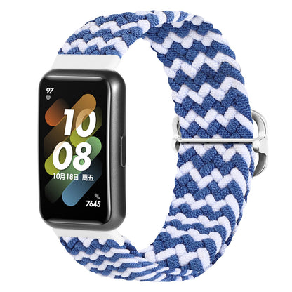 For Huawei Band 7 Braided Watch Band Replacement Wrist Strap with Adjustable Buckle