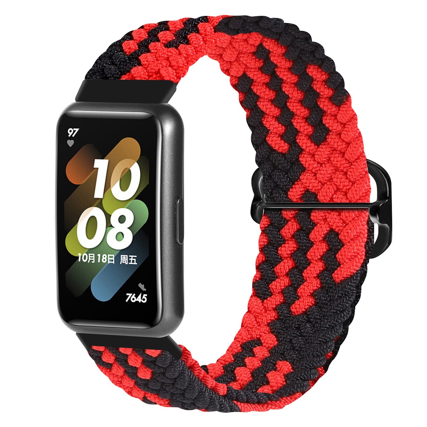 For Huawei Band 7 Braided Watch Band Replacement Wrist Strap with Adjustable Buckle