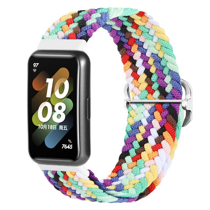 For Huawei Band 7 Braided Watch Band Replacement Wrist Strap with Adjustable Buckle