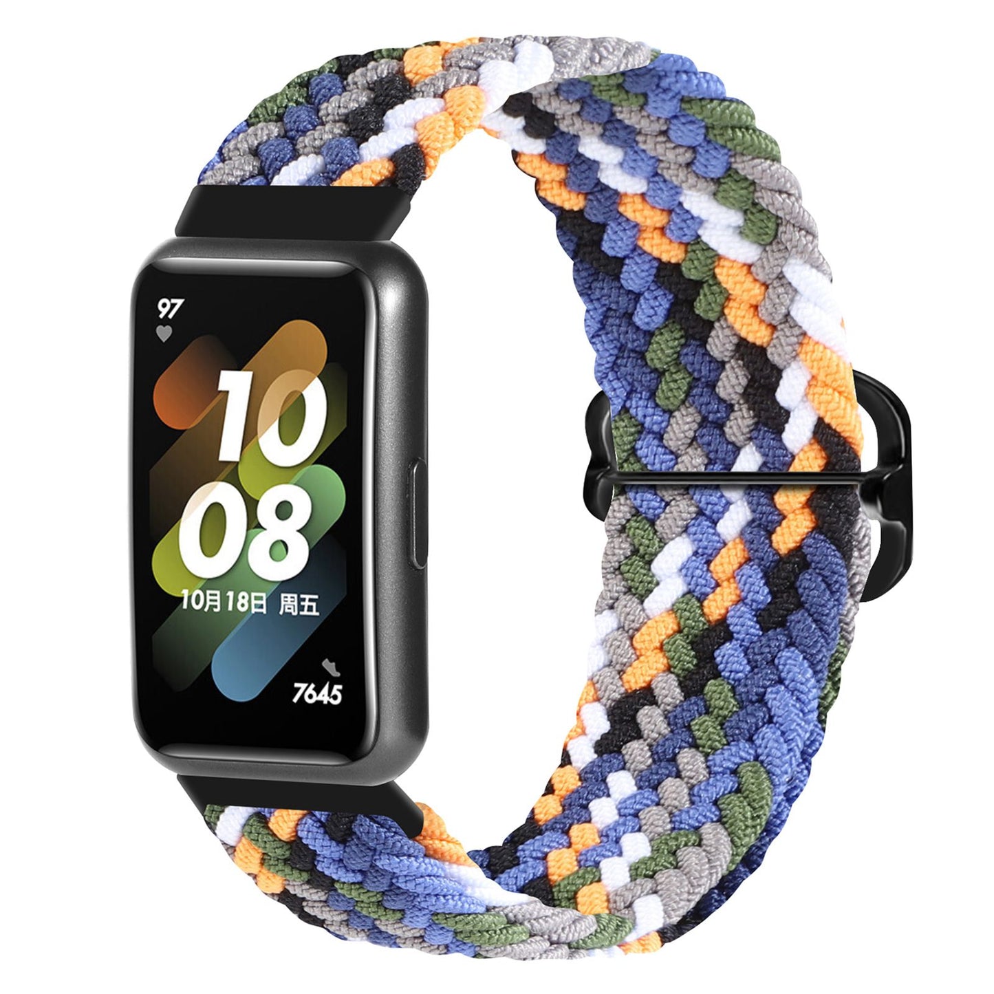 For Huawei Band 7 Braided Watch Band Replacement Wrist Strap with Adjustable Buckle