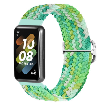 For Huawei Band 7 Braided Watch Band Replacement Wrist Strap with Adjustable Buckle