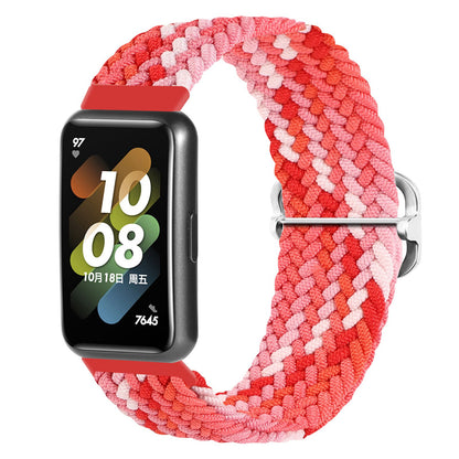 For Huawei Band 7 Braided Watch Band Replacement Wrist Strap with Adjustable Buckle