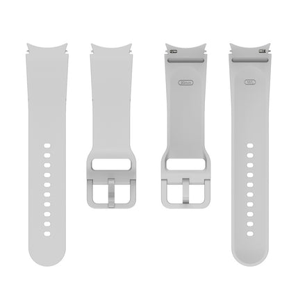 For Samsung Galaxy Watch 5 40mm / 44mm  /  5 Pro 45mm  /  Watch4 40mm / 44mm Watch Band Silicone Watch Strap Replacement Watchband