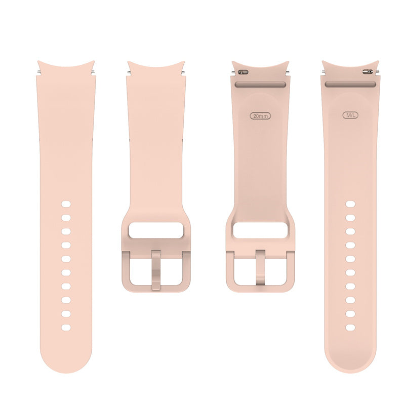 For Samsung Galaxy Watch 5 40mm / 44mm  /  5 Pro 45mm  /  Watch4 40mm / 44mm Watch Band Silicone Watch Strap Replacement Watchband