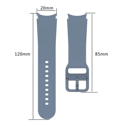 For Samsung Galaxy Watch 5 40mm / 44mm  /  5 Pro 45mm  /  Watch4 40mm / 44mm Watch Band Silicone Watch Strap Replacement Watchband