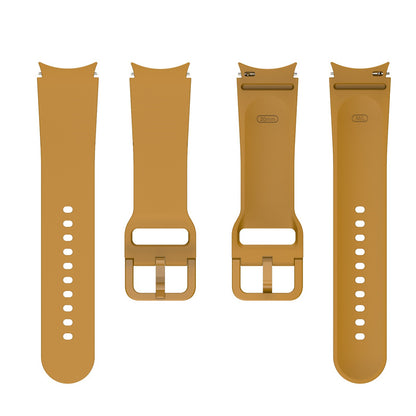 For Samsung Galaxy Watch 5 40mm / 44mm  /  5 Pro 45mm  /  Watch4 40mm / 44mm Watch Band Silicone Watch Strap Replacement Watchband