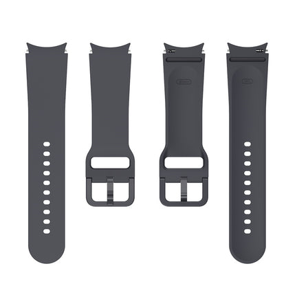 For Samsung Galaxy Watch 5 40mm / 44mm  /  5 Pro 45mm  /  Watch4 40mm / 44mm Watch Band Silicone Watch Strap Replacement Watchband