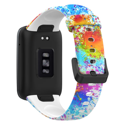 For Xiaomi Mi Band 7 Pro Sport Band Soft Silicone Pattern Printing Replacement Wristband, Standard Size