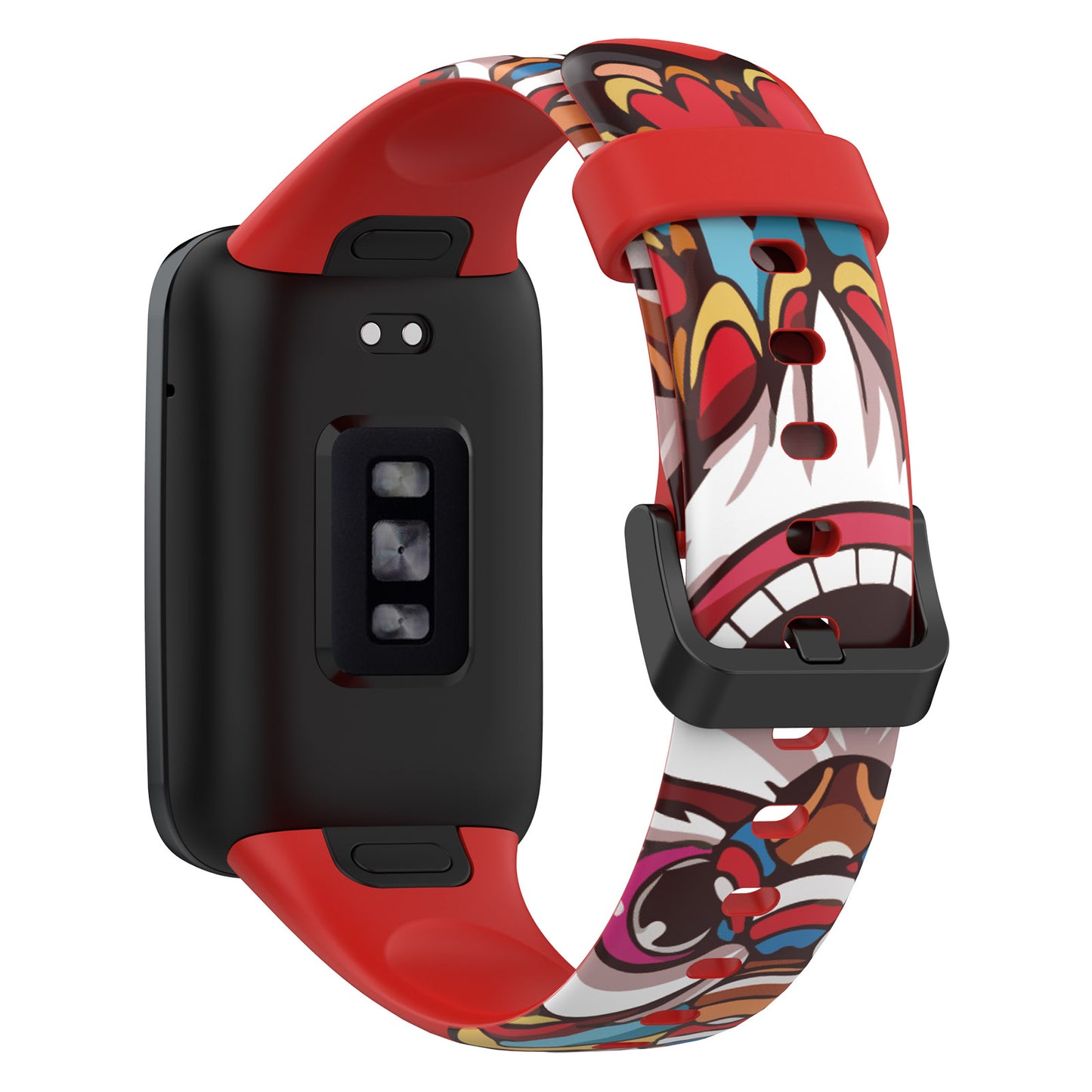 For Xiaomi Mi Band 7 Pro Sport Band Soft Silicone Pattern Printing Replacement Wristband, Standard Size