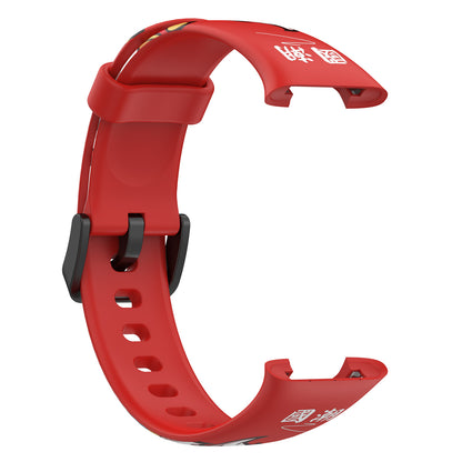 For Xiaomi Mi Band 7 Pro Sport Band Soft Silicone Pattern Printing Replacement Wristband, Standard Size