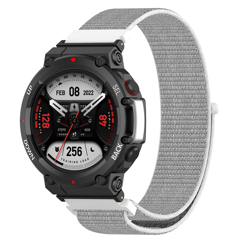 For Huami Amazfit T-Rex 2 Loop Sport Watch Strap Nylon Breathable Replacement Fastening Watchband, Standard Size