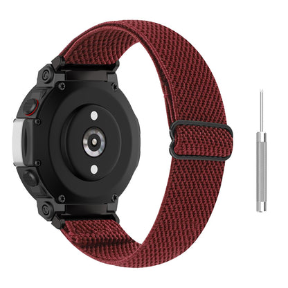 For Huami Amazfit T-Rex 2 Men Breathable Watch Strap Ethnic Style Adjustable Braided Nylon Wrist Band