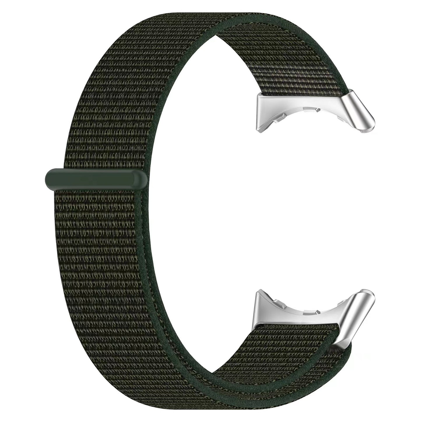 For Google Pixel Watch Nylon Loop Fasten Watch Band Breathable Sport Wrist Band Replacement