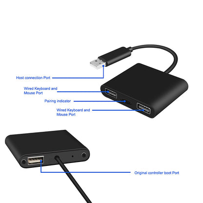 JYS Keyboard Mouse Wired Converter Adapter for Xbox One Ps4 Nintendo