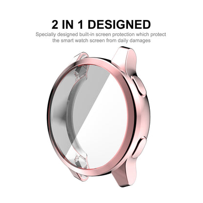 HAT PRINCE Electroplated All-wrapped TPU Protective Watch Case Cover for Garmin Venu 2S 40mm / Vivoactive 4S 40mm